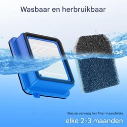 TOVBMUP Filters geschikt voor QX7 AEG - Filteraccessoireset geschikt voor AEG - QX6, QX7, QX8-2, FX9 Stofzuiger Reserveonderdelen Vervangende Filters - Inclusief 4 Motorfilters, 4 Sanitaire Filters en 1 Wasbare Reinigingsborstel — thumbnail 4