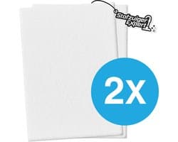2x Universeel Micro / Hygiëne filter voor alle Stofzuigers - 2 stuks 200x125mm Kwaliteits Uitblaasfilter - O.a. geschikt voor Miele, Siemens, Philips, Bosch, Siemens, AEG, Electrolux etc.