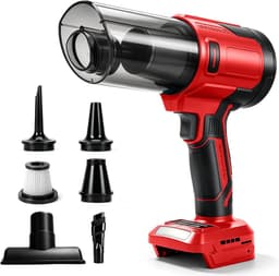 Accu-handstofzuiger 100 W - compatibel met Milwaukee 18 V-accu - 10.000 Pa - ideaal voor auto en thuis - ShopVlot — thumbnail 1