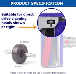 6 stuks - Geschikt voor Dyson V6 V7 V8 V10 V11 V15 - wiel - Stofzuigeraccessoires - assen + zwenkwielen - met schroevendraaier — thumbnail 3