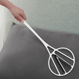 Tapijt Klopper - Stoffer Meubelstof - Stof Verwijderen - Ergonomisch Ontwerp - 55.5 cm - Wit — thumbnail 3