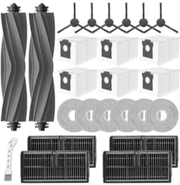 25-delige accessoireset voor Dreame L40 Ultra AE / L10s Ultra Gen 2 / L10s Pro Ultra Heat / X30 Ultra / Mova E30 Ultra – 2 hoofdborstels, 6 stofzakken, 6 zijborstels, 4 filters, 6 dweilen — thumbnail 1
