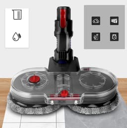 Elektrische Dweil Accessoire Met Watertank En Doek - Voor Dyson V7 V8 V10 V11, Dual-Spin Motor - Nat & Droog 5 m²/min - Snel Schoonmaken Eenvoudig Te Installeren — thumbnail 5