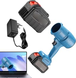 Draadloze Luchtstof - Handstofzuiger - Snel Oppervlakken Reinigen - Krachtige 19000 Tpm - 6000mAh Batterij - Blauw — thumbnail 1