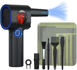 Elektrische Bladblazer - Stofverwijderaar - Apparaten Reinigen - Traploze Snelheid - 17.6 cm - Zwart — thumbnail 1