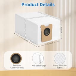14 stuks stofzakken voor Eufy C20 Omni/C10 robotstofzuiger-grote capaciteit- wegwerp-stofzuigerzakken — thumbnail 2
