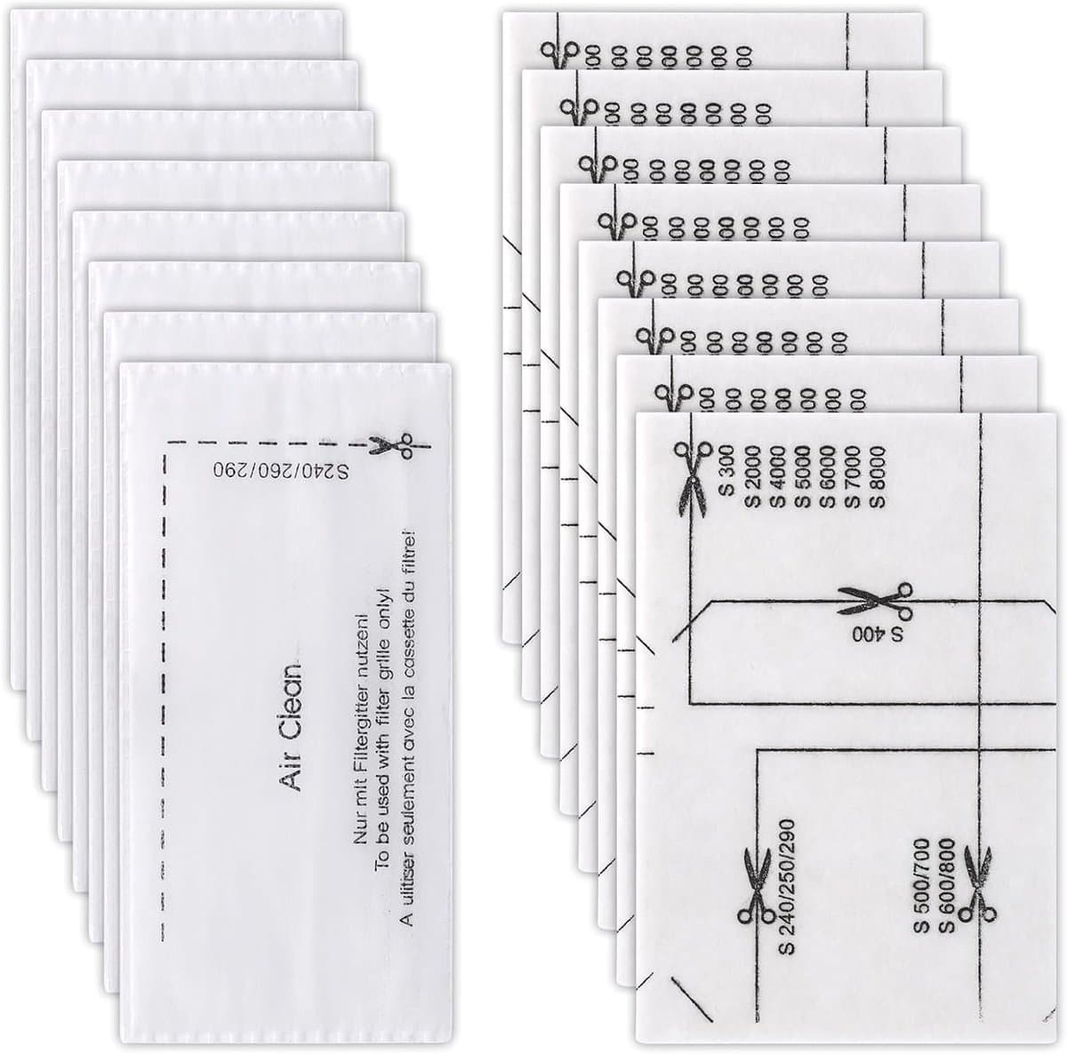 Geschikt voor Miele Complete Stofzuiger filter filter kit voor het vervangen van de installatie - Stofzuiger onderhoud en reinigings accessoires - Stofzuiger filter - hepa filter - 16 stuks — afbeelding 1