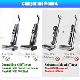 PromoHome Vervangende borstel voor Tineco Floor ONE S5/S5 PRO/S5 Pro 2 - Schuifbalk - Grijs — thumbnail 3