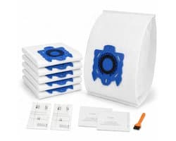 6 Stofzuigerzakken met 4 Filters Compatibel met Miele GN Serie S2 S4 S5 S6 S8, Complete C2/C3, Classic C1 - Inclusief Borstel
