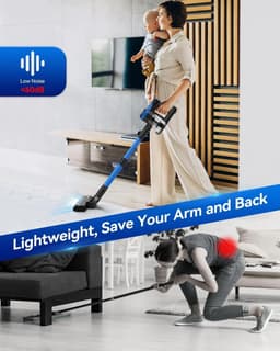 Draadloze Stofzuiger - Handstofzuiger Kruimeldief - Efficiënt Schoonmaken - 6-in-1 Functionaliteit - 500 Gram Capaciteit - One Color — thumbnail 2