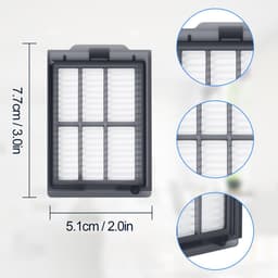 Dailygoods- HEPA Filter 4 Stuks - Vervangingsfilter - Geschikt voor iRobot Roomba 405/505 - Wasbaar en Herbruikbaar - Filtert 99,98% van Allergenen - Stofzuigerfilter — thumbnail 5