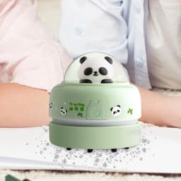 Tafelstofzuiger - Kruimelzuiger Bureau - Kruimels Verwijderen - Vrolijk Cartoon Design - 9 cm Hoog - Panda — thumbnail 4