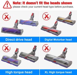 Dailygoods- Borstelstang Vervangend - Anti-tangle Motorbar - Compatibel met 972182-01 - Vloerzuigmond met 43 Vleugellamellen - Identificatie met Rode Markering - Geschikt voor Dyson V11/V12/V10 - Stofzuigerborstel — thumbnail 3