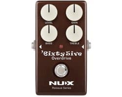 NUX 65O-10 analoge effect pedaal true bypass 6IXTY 5IVE OVERDRIVE