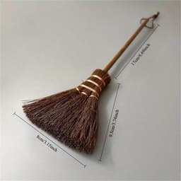 Mini Bezem - Reinigingsset - Bureau Schoonmaken - Zachte Dichte Borstels - Compact Formaat - Blauw — thumbnail 2