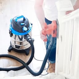 KIRA® Karcher - Krachtige Alleszuiger voor Nat & Droog - Professionele Bouwstofzuiger - Zilver - 35cm x 35cm x 51cm — thumbnail 5