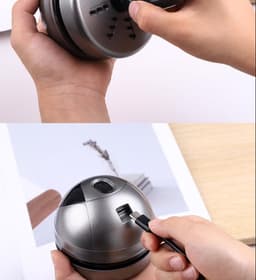 Schattige Cartoon Robot Mini Draadloze Tafelstofzuiger, USB-C Oplaadbaar met Laag Geluidsniveau, Oplaadbare Bureaustofzuiger voor Thuis en Kantoor — thumbnail 4