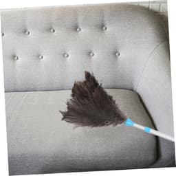 Stoffen Plafondventilatorborstel - Plumeau Stoffer - Huis Schoonmaken - Verstelbare Lengte - 76 cm - Zilver — thumbnail 3