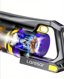 Laresar X11 draadloze stofzuiger, 55 kPa / 550 W, 60 min. batterijduur, 2 liter stofreservoir, groene LED-indicator, touchscreen, voor dierenharen, tapijten en harde vloeren — thumbnail 4