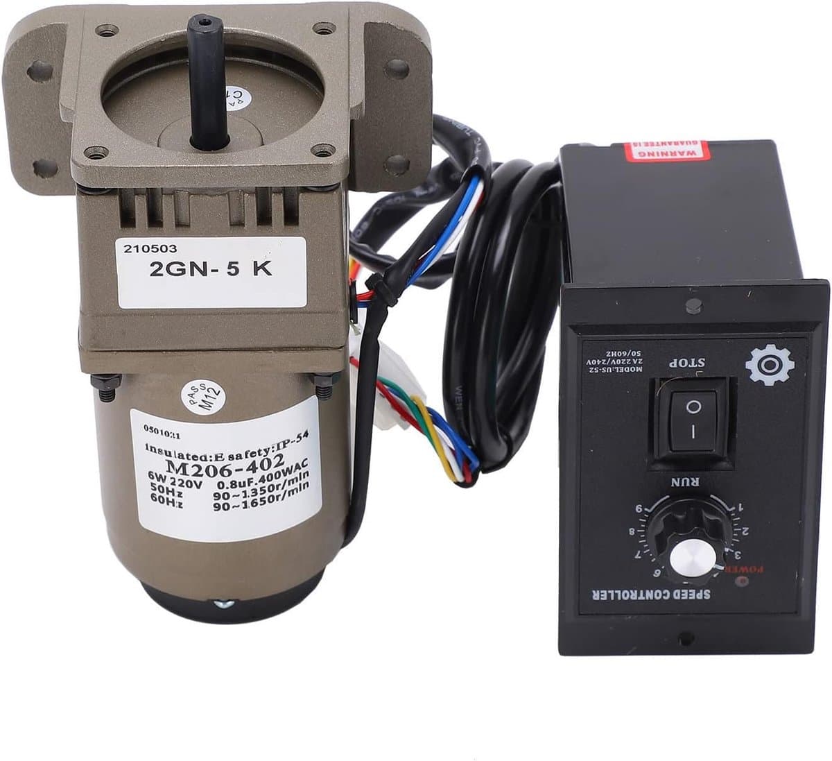 SnelShoppen - Motor met Aandrijving 220 V AC, Asymmetrisch, Enkele Fase, Snelheidsreductie, 6 W, Laag Geluid, Hoge Kracht Moment — afbeelding 1
