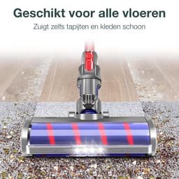 SVENNE® Zuigmond met LED Verlichting geschikt voor Dyson V15 / V11 / V10 / V8 / V7 - Mondstuk Parketborstel Accessoires en Onderdelen voor Steelstofzuiger - Opzetstuk Borstel - Wasbaar — thumbnail 3