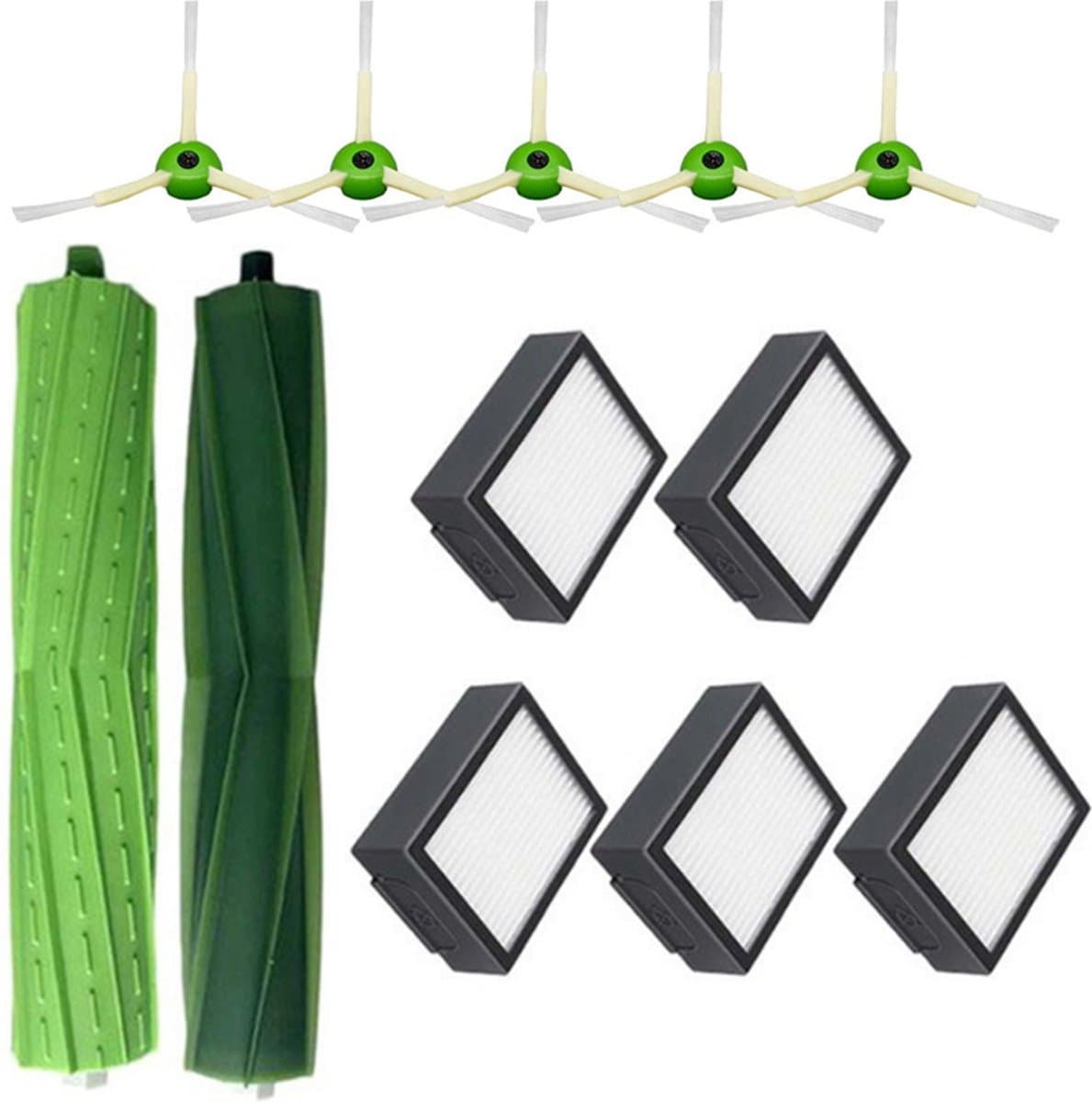 Stofzuiger Vervangingsset Geschikt Voor iRobot Roomba E5, E6, E7 & i7 - Filterset - Robot Stofzuiger Vervanging Kit - 12-Delig — afbeelding 1