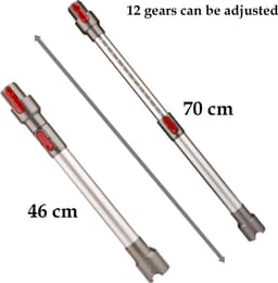 Maxorado Telescopische Buis geschikt voor Dyson V7, V8, V10, V11, SV14, V15 – 48-70 cm – stofzuiger buis — thumbnail 5