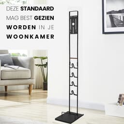 Somstyle Luxe Houder Geschikt voor Dyson V15, V11, V10, V9, V8, V7 & V6 Steelstofzuiger - Standaard - Opbergrek Accessoires - Zwart — thumbnail 5