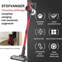Kruimeldief Best Verkocht - Kruimeldief Snoerloos - Handstofzuiger Draadloos - Handstofzuiger 4 In 1 - Steelstofzuiger - Steelstofzuiger Draadloos - Steelstofzuiger Zonder Zak Op Accu - Twee Snelheidsstanden - Krachtige Zuigkracht — thumbnail 3