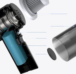 Handheld Car Vacuum Cleaner - 120W 5500Pa Strong Suction - Wet and Dry Dual Use — thumbnail 4