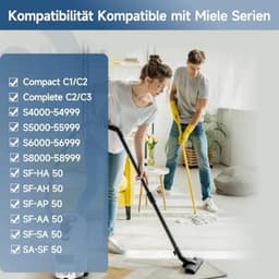 Accessoires geschikt voor Miele GN Complete C3 C2 Compact C1 C2 S8340, 6 stofzuigerzakken 2 HEPA-filters 4 stofzakken met microfilter — thumbnail 3