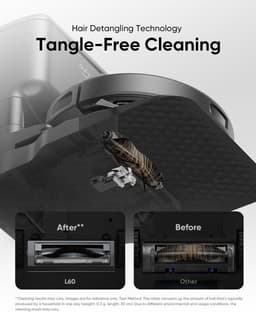 eufy Clean L60 Hybrid SES Robotstofzuiger met dweilfunctie - Robot Vacuum - 5.000Pa Zuigkracht - Met automatisch leegstation - Bestuurbaar via smartphone — thumbnail 3