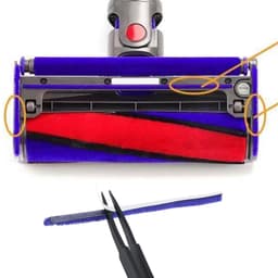 Allecto - van 7 Vervangende Pluche Viltstrips voor Dyson V6 V7 V8 V10 V11 - Hoogwaardige Onderstrip — thumbnail 3