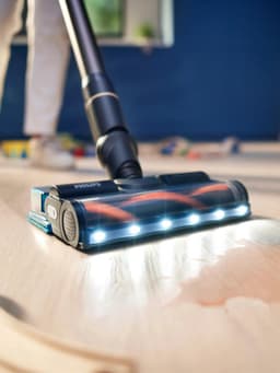 Philips Steelstofzuiger met Dweilfunctie XC7055/01 Aqua - Draadloos en Zonder Zak - Zuigmond met LED Verlichting — thumbnail 2