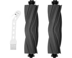 Set van 2 Hoofdborstels en Accessoires voor Dreame Robotstofzuigers - Geschikt voor X40 Ultra, L10s Ultra, L40 Ultra en D10 Plus Gen 2 - Inclusief Reinigingsborstel en Hoofdborstel Accessoires