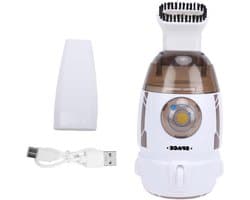 Mini Bureaustofzuiger - Kleine Stofzuiger Tafel - Bureau Schoonmaken - Krachtige Zuigkracht 600 Pa - 55 ml - Grijs