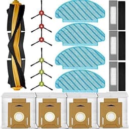 18 stuks - inclusief 1 hoofdborstel, 6 zijborstels, 3 filters, 4 poetsdoeken, 4 stofzakken - Voor Ecovacs Deebot N8 /N8+ /N8 Pro /N8 Pro+ /T8 /T8+/ T8 AIVI/ T8 Max/ T9 /T9+/N10 yeedi vac hybrid/ yeedi vac Station/yeedi vac 2 pro/N10+ Series — thumbnail 1