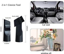 Allecto - Stofzuiger accessoires - 32mm en 35mm - Upgrade je schoonmaakroutine - 5-delige set - Inclusief borstel en adapter - Geschikt voor versch... — thumbnail 3