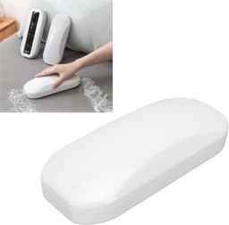 Draagbare veegmachine - Kruimelverzamelaar - Tafel schoonmaken - Geïntegreerde afvalbak - 21 x 9 x 5 cm - Wit — thumbnail 3