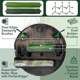 16 stuks accessoires voor de iRobot Roomba Max 705 combo/Roomba Max 700 Series Combo robotstofzuiger/Roomba Max 706 Combo - 2 hoofdborstels, 6 zijborstels, 4 filters, 4 stofzakken — thumbnail 2
