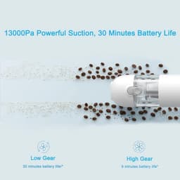 Draagbare Stofzuiger - Kruimelzuiger Auto - Snel Schoonmaken - Lichtgewicht Ontwerp - 0.5 kg - Zwart — thumbnail 3