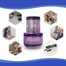 2× wasbare HEPA-filters – vervangingspakket, geschikt voor Dyson V12 (SV20, SV26, SV30, SV34, SV35), 971517-01 — thumbnail 2