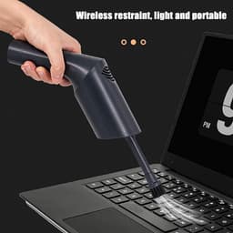 Handstofzuiger Draadloos - Draagbare Stofzuiger - Auto en Huis - Sterke Zuigkracht - 2500mAh Batterij - Zwart — thumbnail 2
