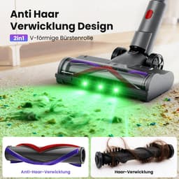 Steelstofzuiger Draadloos - 600W/58Kpa - 4 Zuigniveaus - Slimme vuilherkenning - Vacuum Cleaner - Kruimeldief - Draadloze Snoerloze Stofzuiger - Zonder Zak - Op Accu — thumbnail 4
