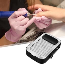 Nail Dust Collector - Nagelstofzuiger Nagelventilator - Nagelstof Afzuigen - Oplaadbaar Draagbaar - 32 x 195 x 95 cm - Zwart — thumbnail 5