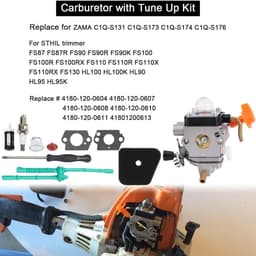 Carburateur Kit - Reserveonderdeel Motor - Bosmaaier Onderhoud - Vervangt ZAMA C1Q-S174 - 10 stuks - Niet gespecificeerd — thumbnail 2