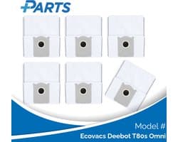 Ecovacs Deebot T80s Omni Stofzakken (6 Stuks, Plus.Parts® alternatief voor DDB030041)
