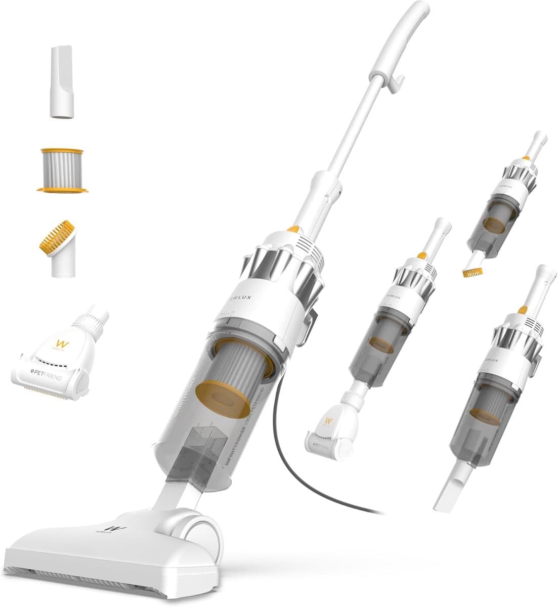 Krachtige 2-in-1 Stofzuiger met Kabel, Verticaal en Handzaam, HEPA Filtratie — afbeelding 1