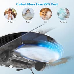 Stofzuigerzakken - 6 stuks - Stofzuigerzak - Stofzakken stofzuigzak - Stofzakken - Stofzuigerzakken Compatibel - Voor Dreame D10 Plus, D10s Plus stofzuigerrobot - 2,5L - Wit — thumbnail 3
