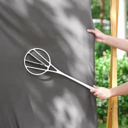 Tapijt Klopser - Stofverwijderaar - Meubels Reinigen - Ergonomisch Ontwerp - 55.5 cm - Wit — thumbnail 2